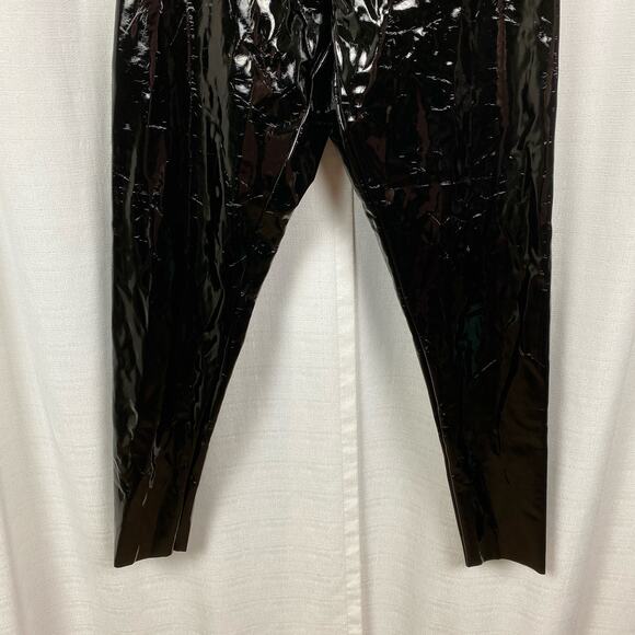 Commando Black Faux Patent Leather Leggings Sz.XL NWT - Picture 9 of 16